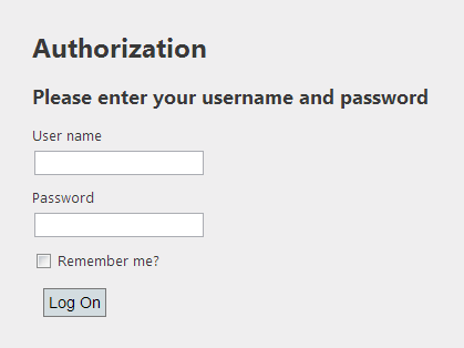 booking authorization form in asp.net